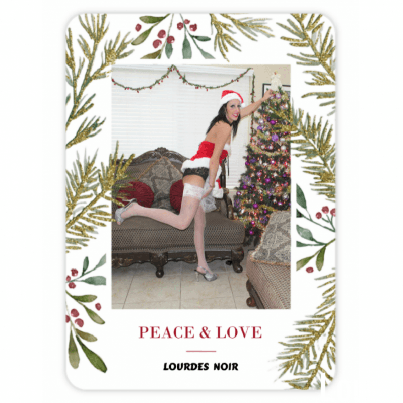 Lourdes Noir Christmas Card Message