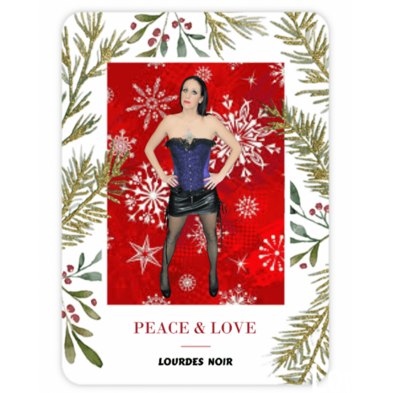 Lourdes Noir Christmas Card Message