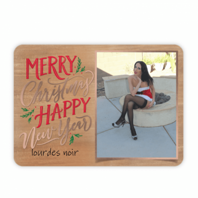 Lourdes Noir Christmas Card Message