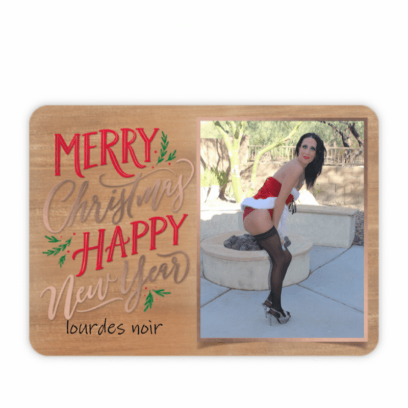 Lourdes Noir Christmas Card Message