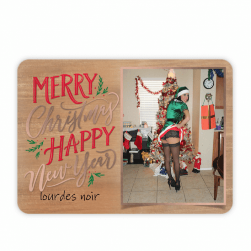 Lourdes Noir Christmas Card Message