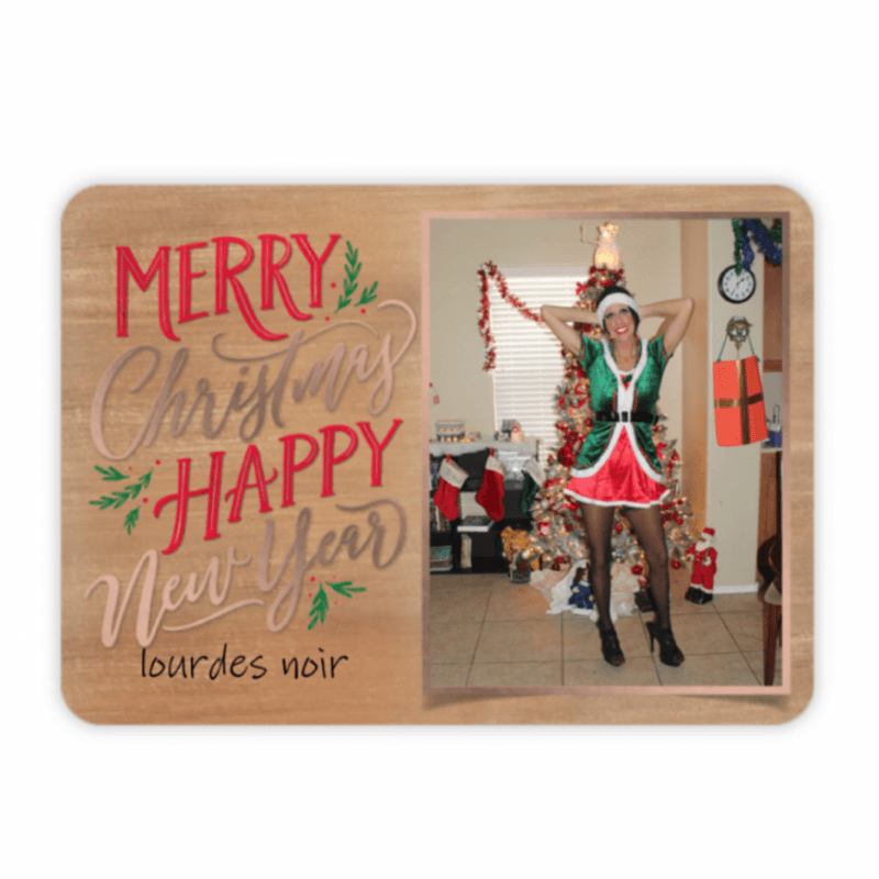 Lourdes Noir Christmas Card Message