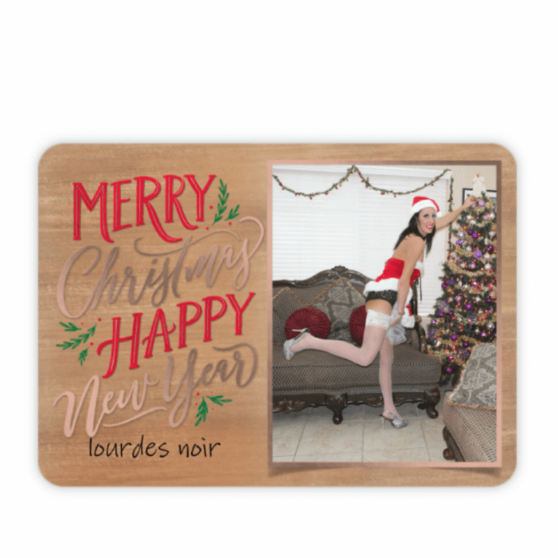 Lourdes Noir Christmas Card Message