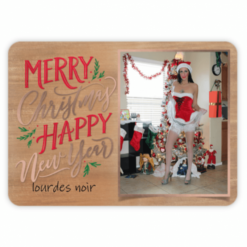 Lourdes Noir Christmas Card Message