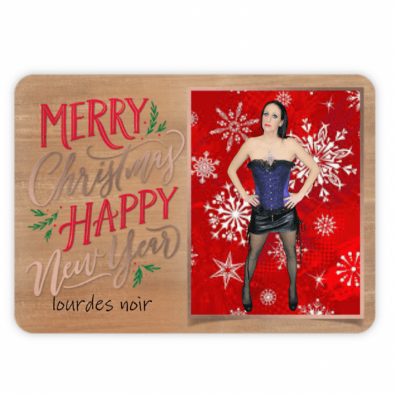 Lourdes Noir Christmas Card Message