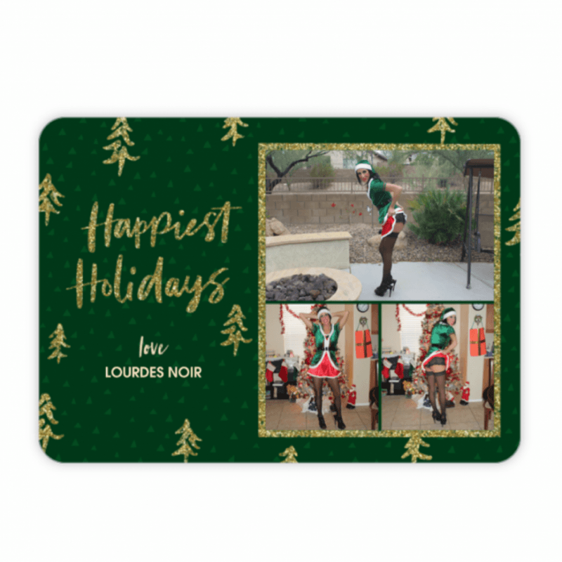 Lourdes Noir Christmas Card Message