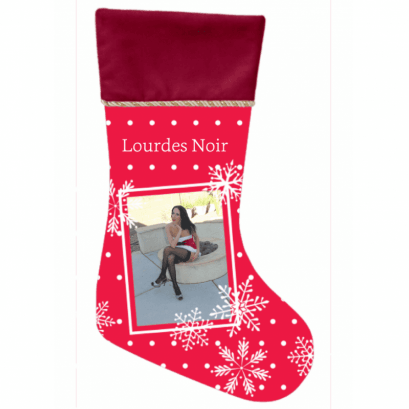 Lourdes Noir Christmas Stocking