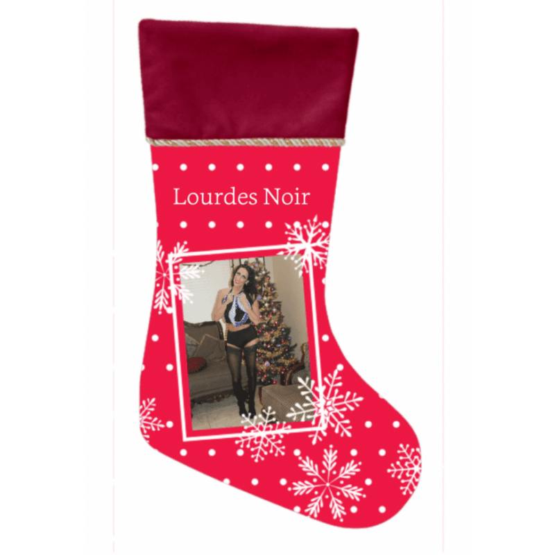 Lourdes Noir Christmas Stocking