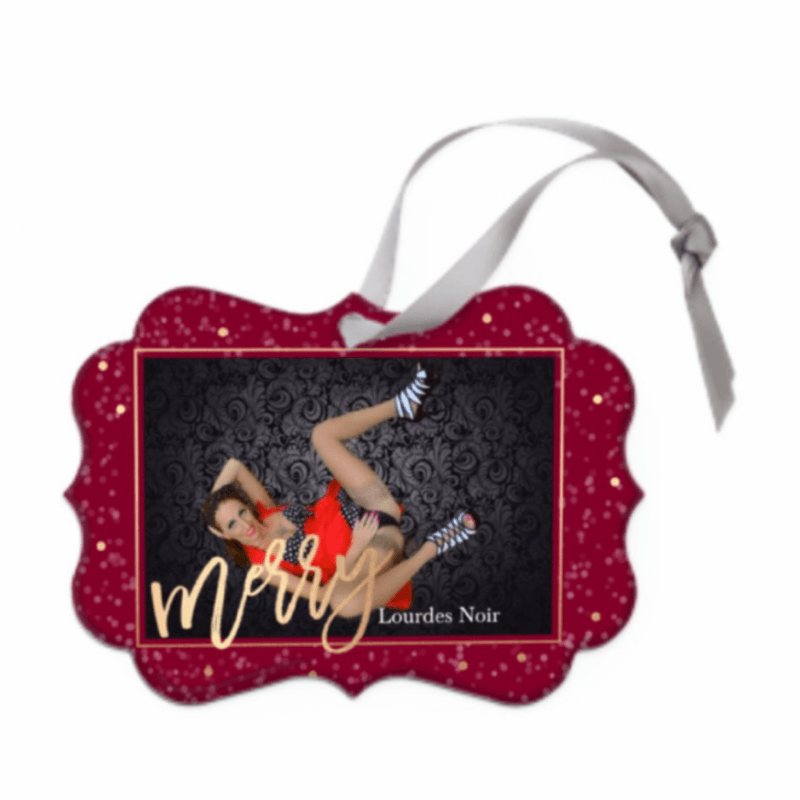 Lourdes Noir Christmas Tree Ornament