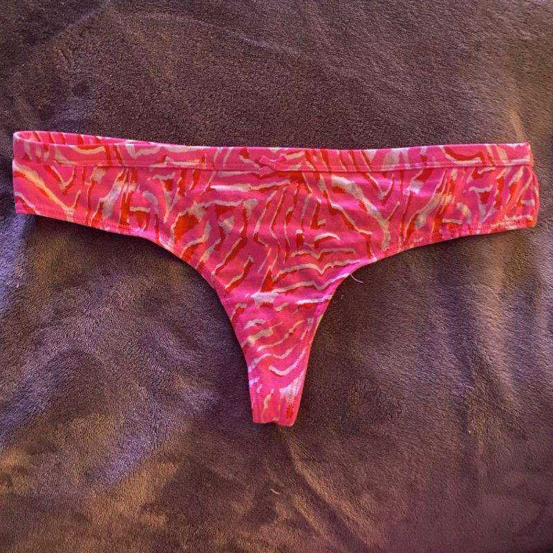 Patterned Pink Thong