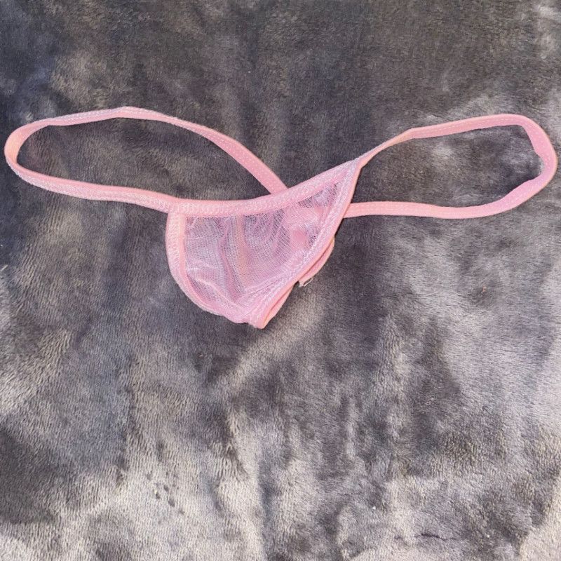 Pink G String panties