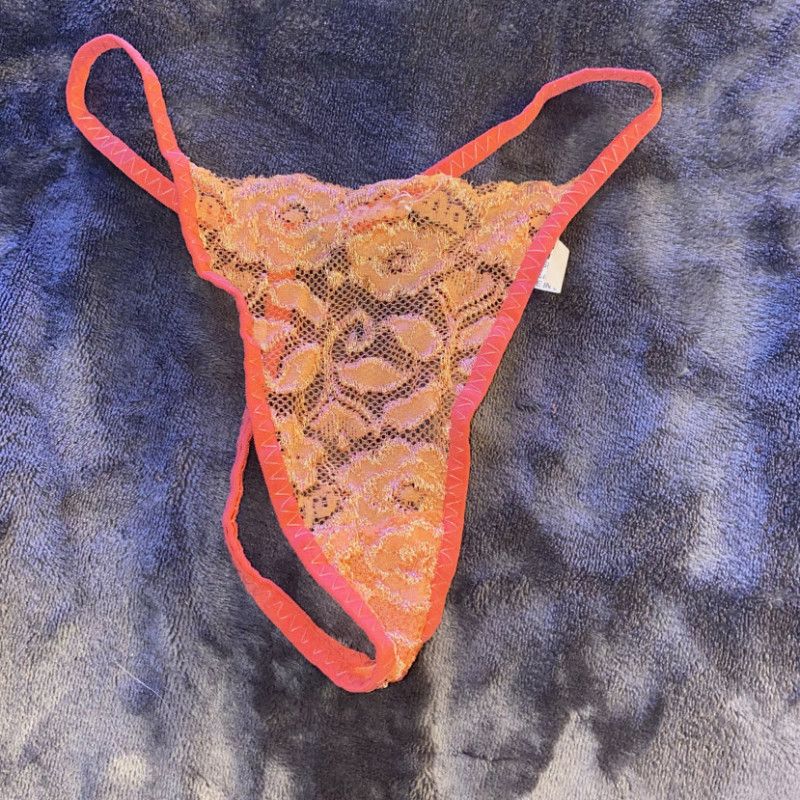 Orange g string panties