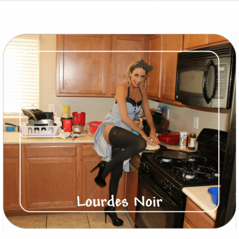 Lourdes Noir Pinup Mouse Pad