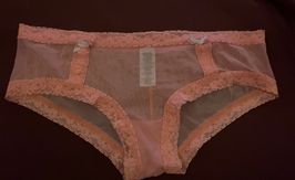 Peach Lace Boyshorts