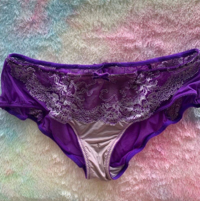 Sexy lacy purple panties