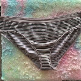 Dirty Striped Victorias Secret Panties