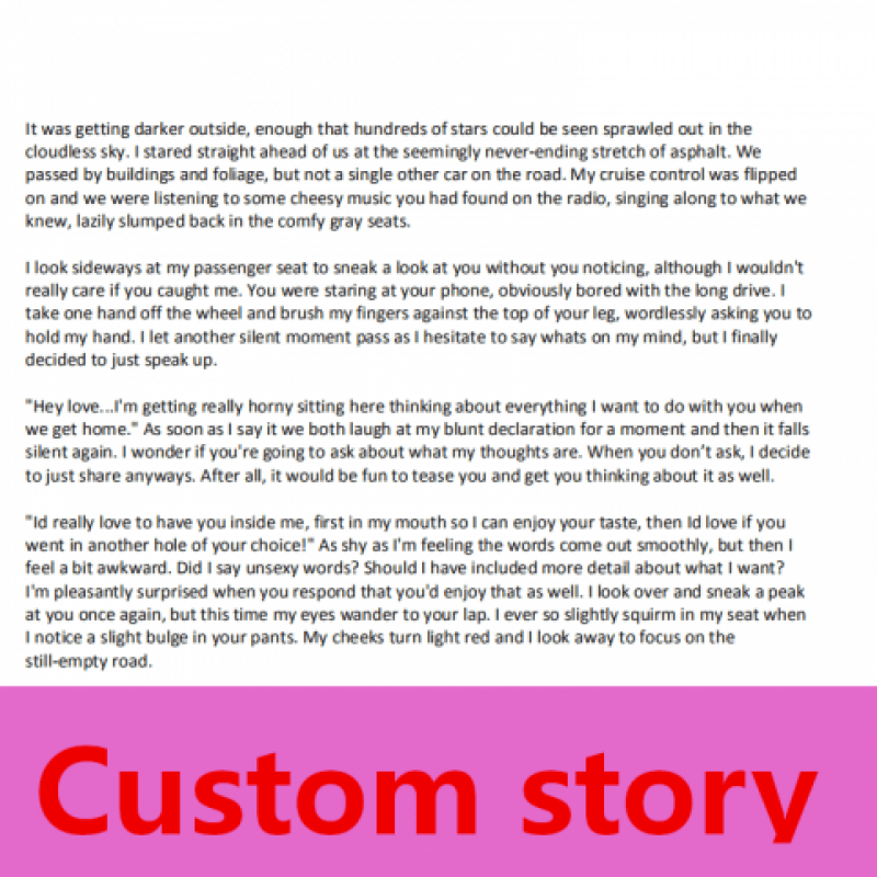 Custom Erotic Story