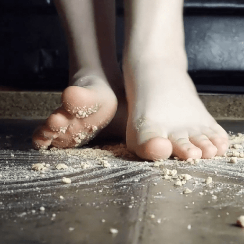 Custom Food Stomping or Sitting Video