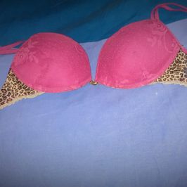 My old fuchsia leopard BRA