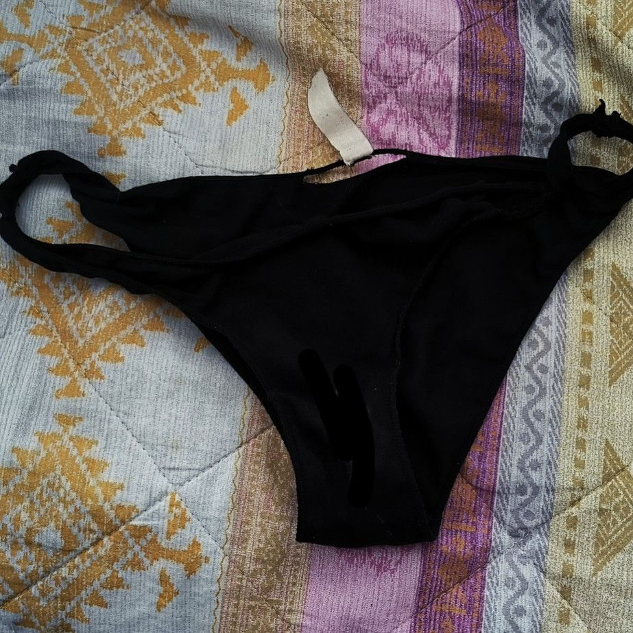 Dirty old black panties