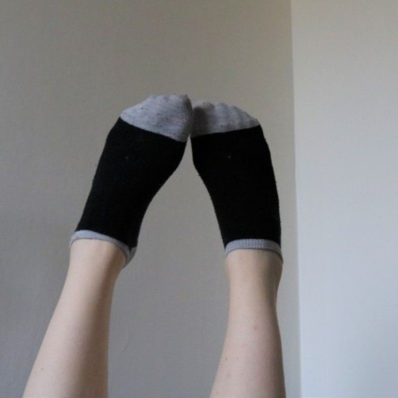 Surprise used black socks