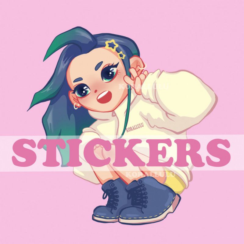 Korallulu cute anime STICKERS