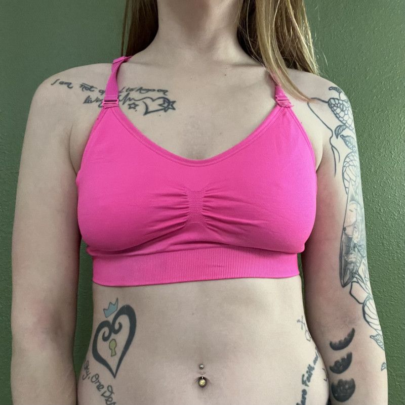 Pink Workout Sports Bra