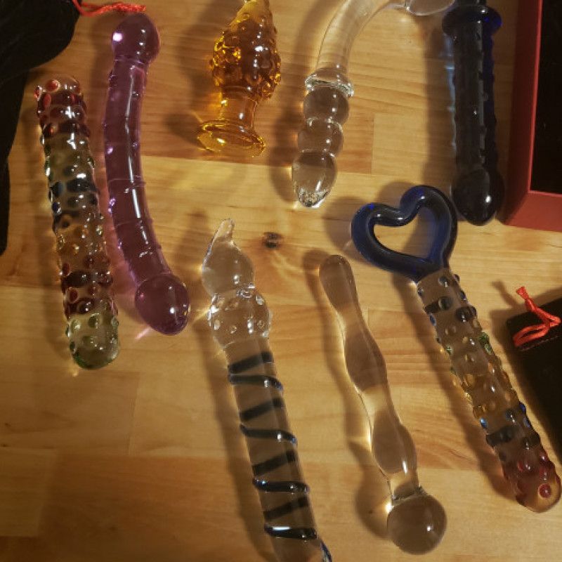 Glass dildo toy