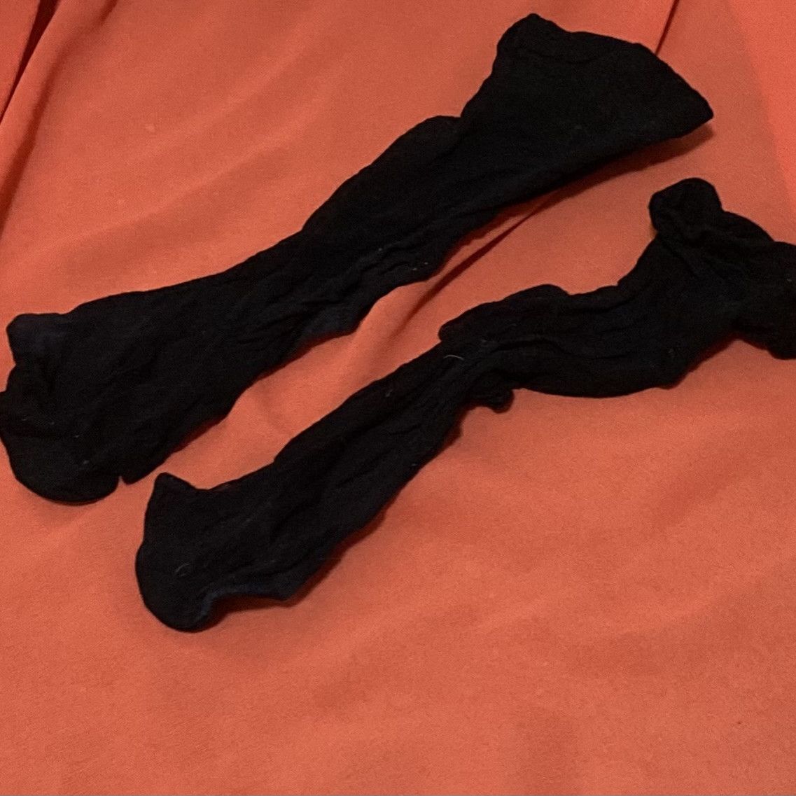 Black nylon socks