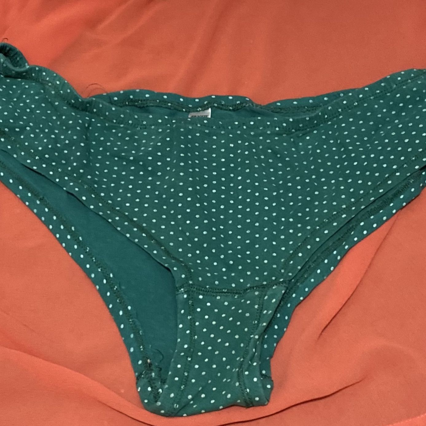 Green polka dot