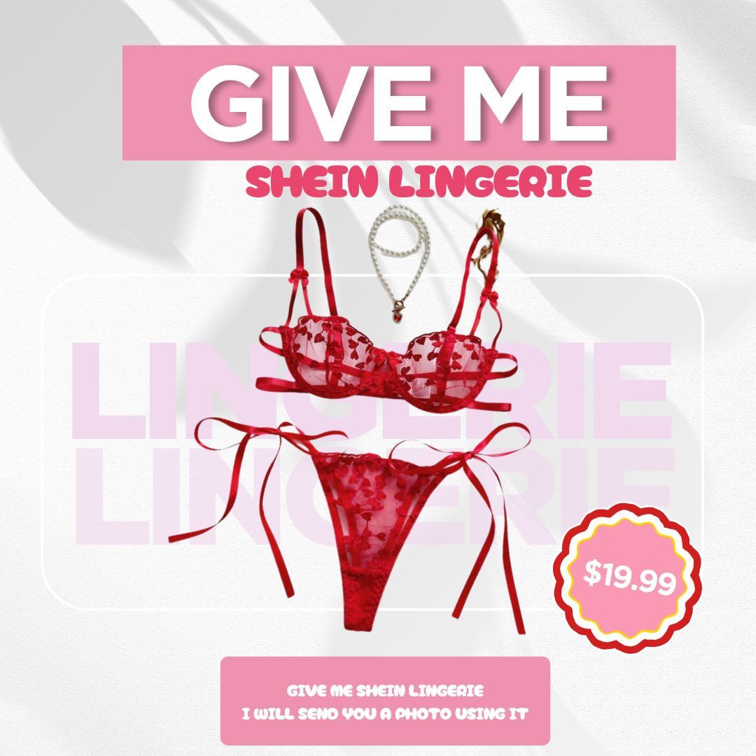 GIVE A LINGERIE RED OF SHEIN