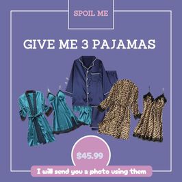 Give me 3 pajamas