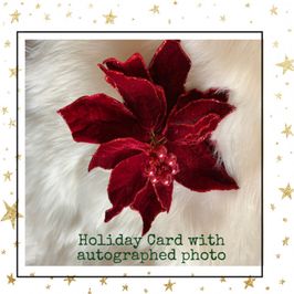 Holiday Card with Autographed Pic