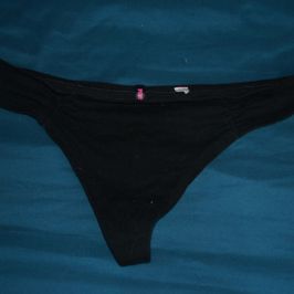 Simple Black Thong