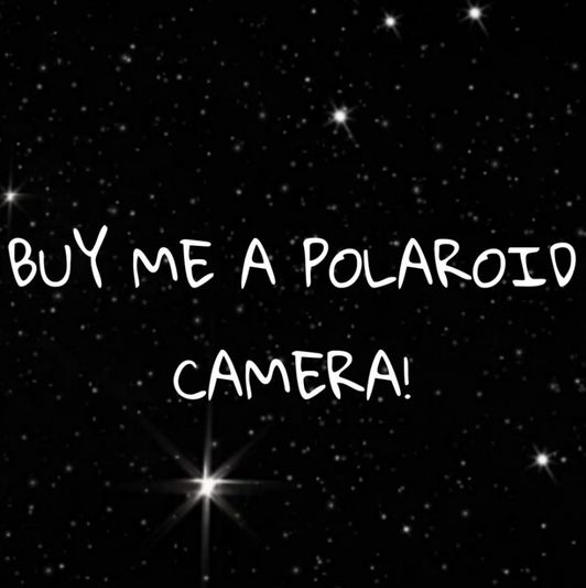 Buy me a Polaroid camera!