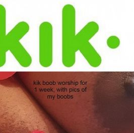 1 week big boob worship on kik