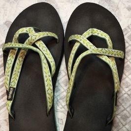 Very Worn Teva Mush Flip Flops