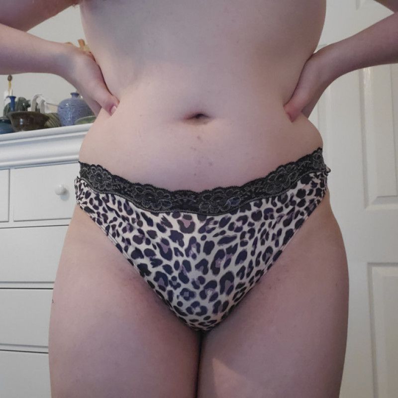 Cheetah print thong