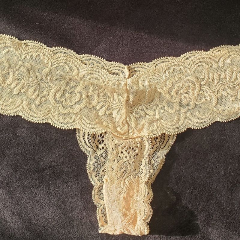 Nude Lace Thong