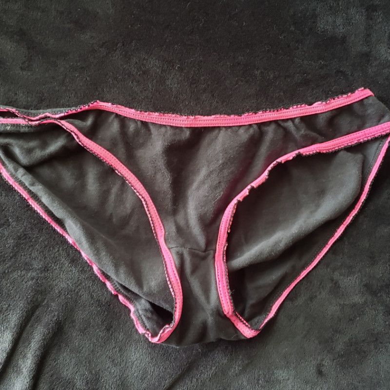 Blank and Pink Trimmed Panties