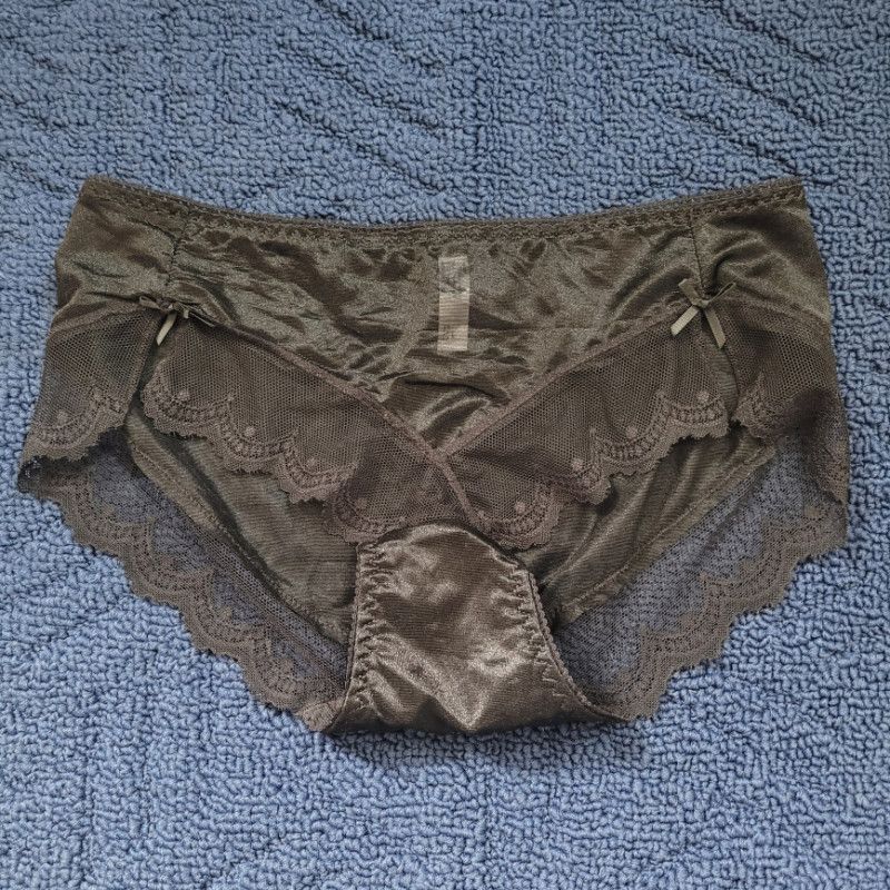 Black Silk Lace Panties