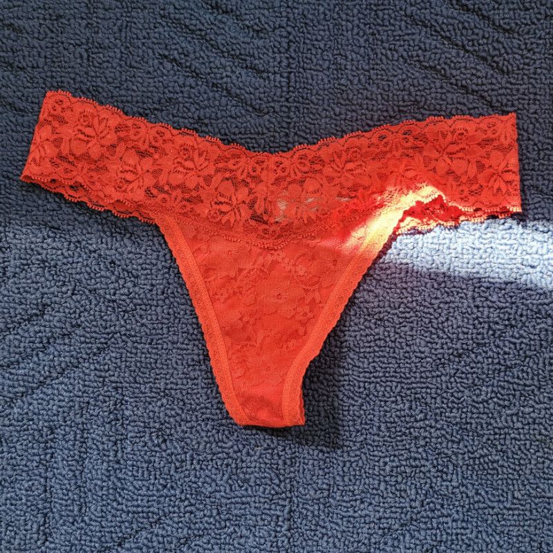 Red Lace Thong