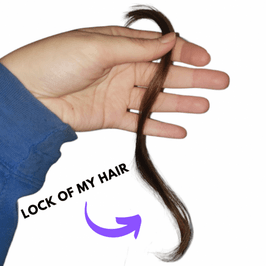 lock of my hair for my admirer