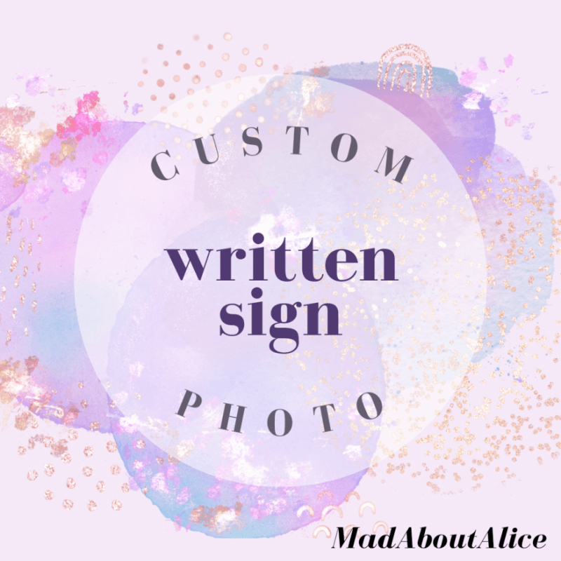 Custom Written Sign Photo