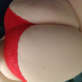 Red cheeky panties