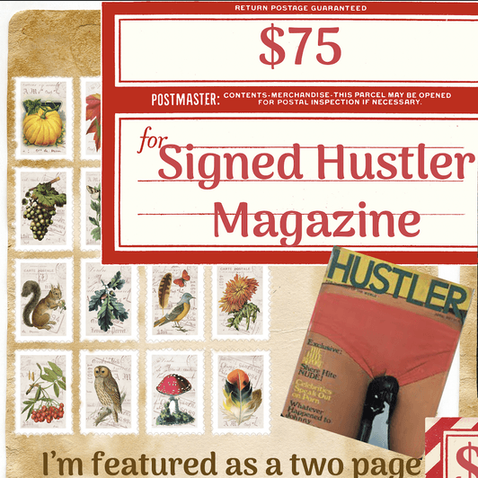 Signed Hustler Magazine
