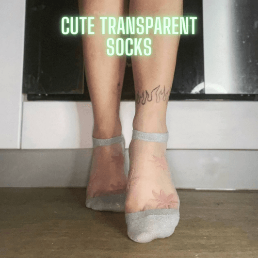 Cute transparent socks
