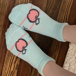 Cute Hello kitty apple socks!