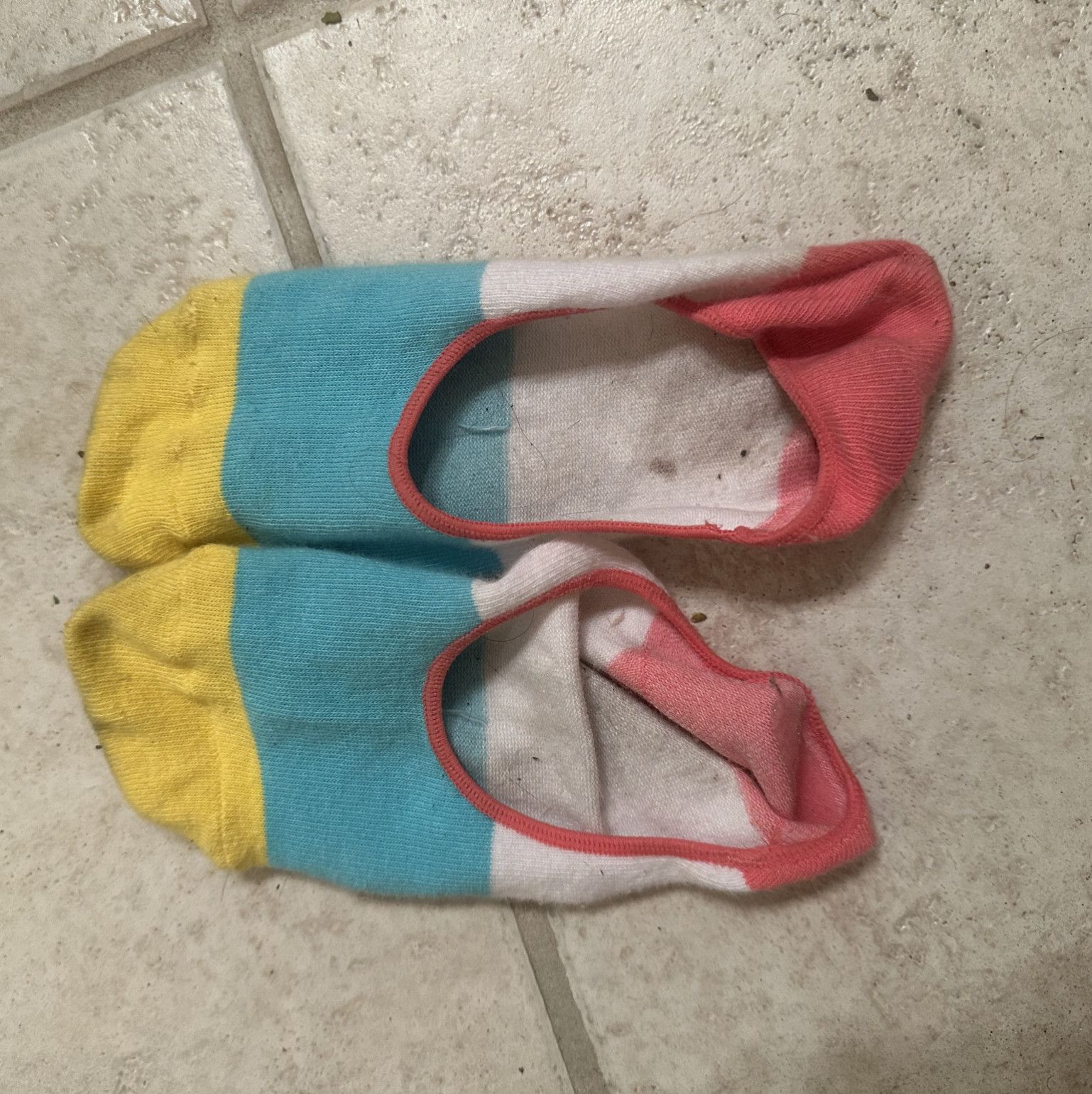 Low top cute color block socks