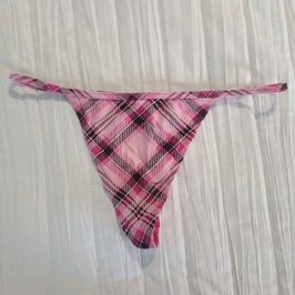 Naughty Plaid Thong